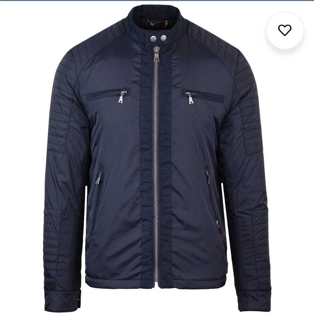 Merc London kilburn navy blue lightweight jacket